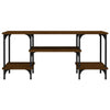 TV-taso ruskea tammi 102x35x45,5 cm tekninen puu