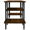 TV-taso ruskea tammi 102x35x45,5 cm tekninen puu