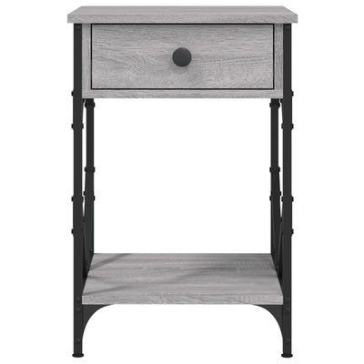 Yöpöydät 2 kpl harmaa Sonoma 40x42x60 cm tekninen puu