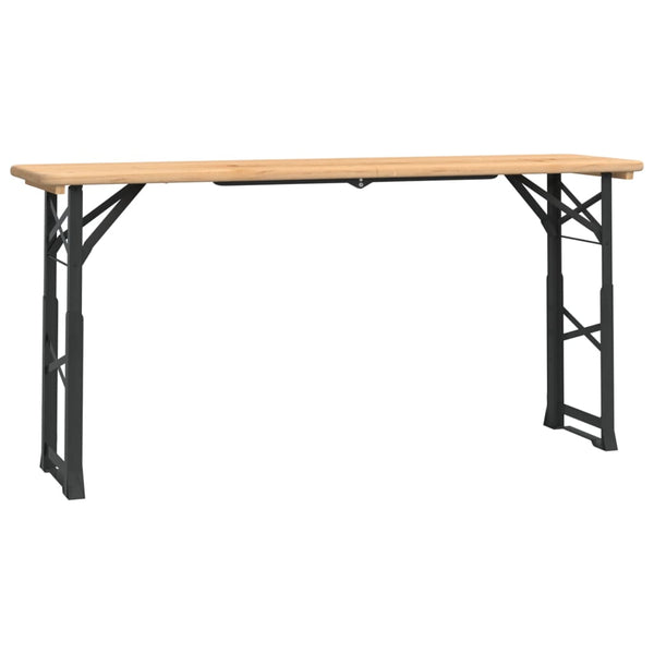 Täysi kuusi kokoontaitettava olutpöytä Bvd 170x50x75/105cm