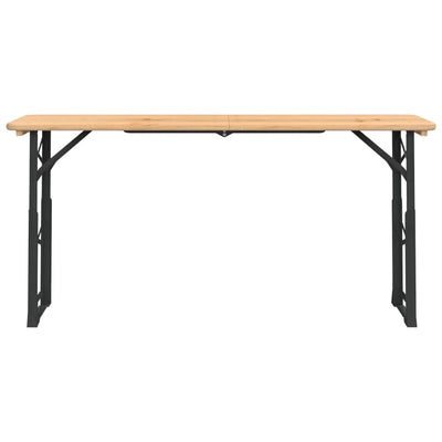 Kokoontaitettava olutpöytä 170x50x75/105 cm täysi kuusi