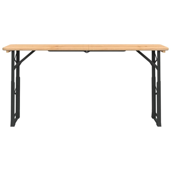 Täysi kuusi kokoontaitettava olutpöytä Bvd 170x50x75/105cm