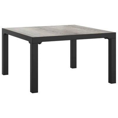 Ulkosohvapöytä harmaa 55x55x31 cm DPC ja teräs