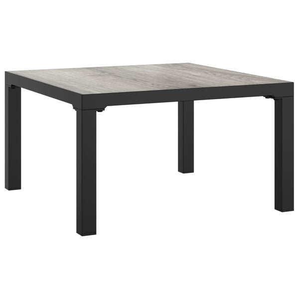 Harmaa ulkosohvapöytä Antipi 55x55x31cm (dpc ja teräs)