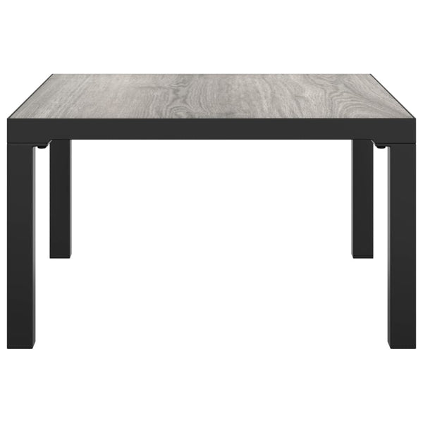 Harmaa ulkosohvapöytä Antipi 55x55x31cm (dpc ja teräs)
