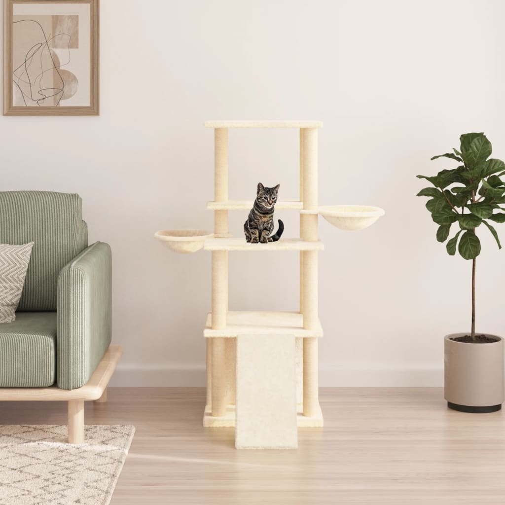Kerma kissan kiipeilypuu sisal- raapimispylväillä Hurck 133cm