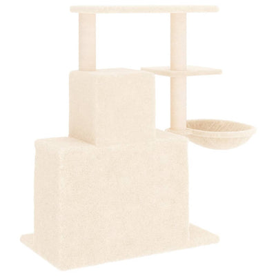 Kissan kiipeilypuu sisal- raapimispylväillä kerma 83 cm