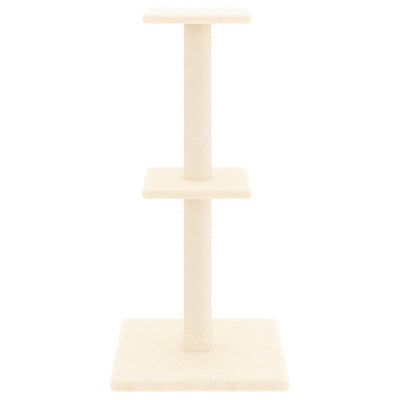 Kissan kiipeilypuu sisal- raapimispylväillä kerma 73 cm