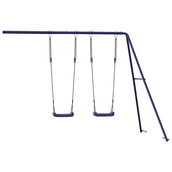 Lasten keinut 2 kpl sininen 265x185x188 cm polypropeeni