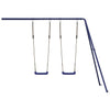 Lasten keinut 2 kpl sininen 265x185x188 cm polypropeeni