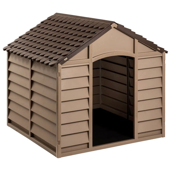 Ruskea koirankoppi Prodoniuc 86x84x82cm (polypropeeni)