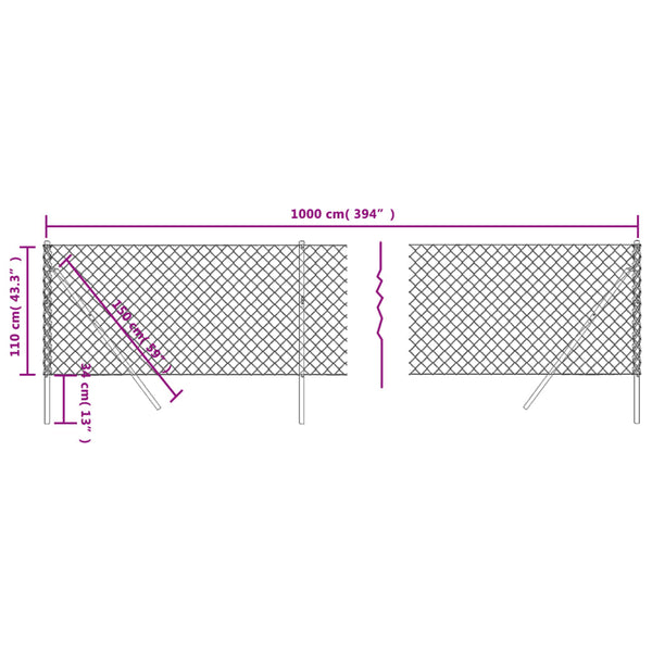 Verkkoaita vihreä 1,1x10 m