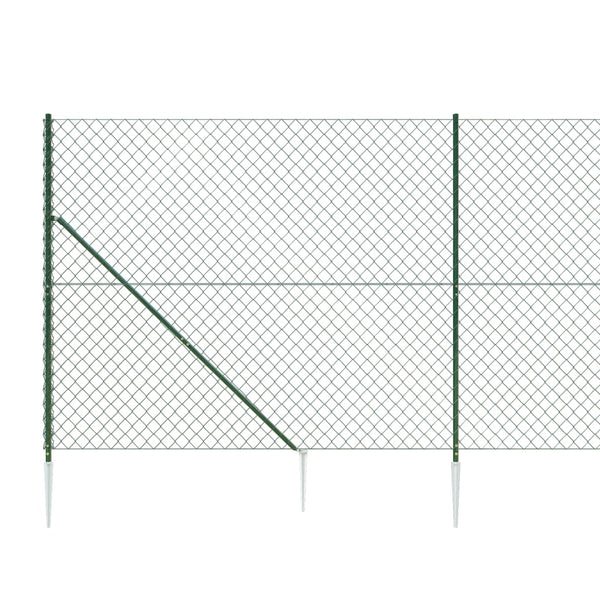 Verkkoaita maapiikeillä vihreä 0,8x25 m