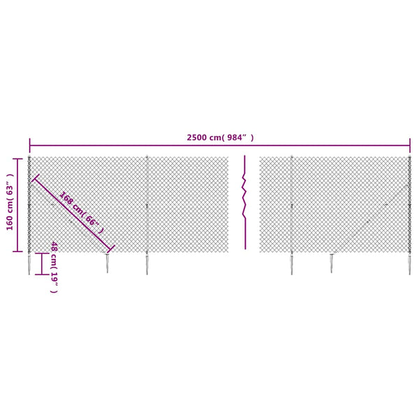 Verkkoaita maapiikeillä vihreä 1,6x25 m
