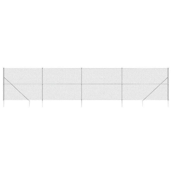 Verkkoaita maapiikeillä hopea 2,2x10 m