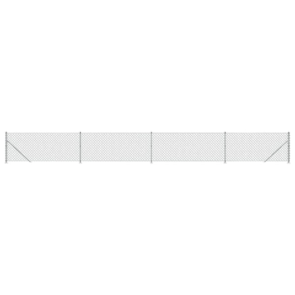 Verkkoaita laipalla hopea 0,8x10 m