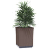Kukkalaatikot 4 kpl ruskea 30x30x37 cm polypropeeni