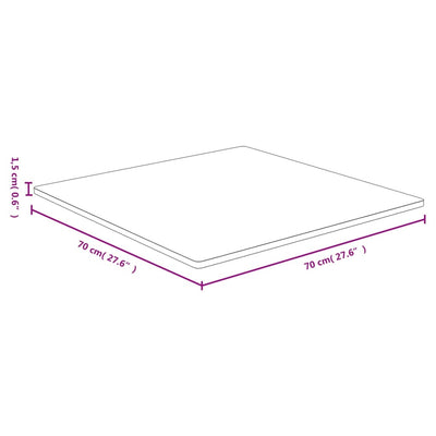 Pöytälevy 70x70x1,5 cm bambu