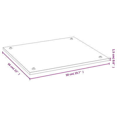 Liesisuoja Hlinca 50x56x1,5cm (bambu)