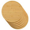Leikkuulaudat 6 kpl Ø40x1,5 cm bambu