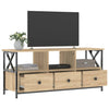 TV-taso Sonoma-tammi 102x33x45 cm tekninen puu ja rauta