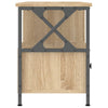 TV-taso Sonoma-tammi 102x33x45 cm tekninen puu ja rauta