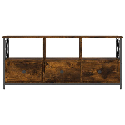 TV-taso savutammi 102x33x45 cm tekninen puu ja rauta