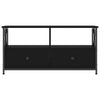 TV-taso musta 90x33x45 cm tekninen puu ja rauta