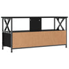 TV-taso musta 90x33x45 cm tekninen puu ja rauta