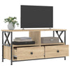 TV-taso Sonoma-tammi 90x33x45 cm tekninen puu ja rauta