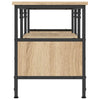 TV-taso Sonoma-tammi 100x35x45 cm tekninen puu ja rauta