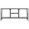 TV-taso harmaa Sonoma 100x35x45 cm tekninen puu ja rauta