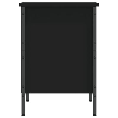 Kenkäkaappi musta 38x35x50 cm tekninen puu
