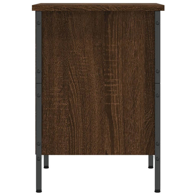 Kenkäkaappi ruskea tammi 38x35x50 cm tekninen puu