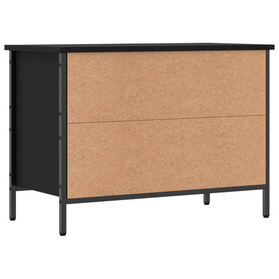 Kenkäkaappi musta 69x35x50 cm tekninen puu