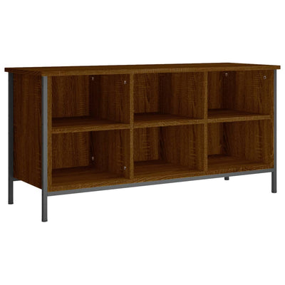 Kenkäkaappi ruskea tammi 100x35x50 cm tekninen puu