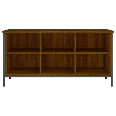 Kenkäkaappi ruskea tammi 100x35x50 cm tekninen puu