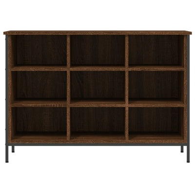 Ruskea kenkäkaappi Sonai 100x35x70cm (tammi, puinen)