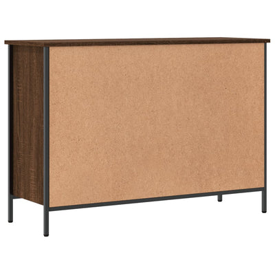 Ruskea kenkäkaappi Sonai 100x35x70cm (tammi, puinen)