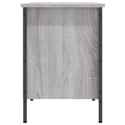 Kenkäkaappi harmaa Sonoma 131x35x50 cm tekninen puu