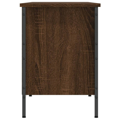 Kenkäkaappi ruskea tammi 131x35x50 cm tekninen puu