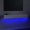 TV-taso LED-valoilla valkoinen 120x35x15,5 cm