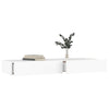 TV-taso LED-valoilla valkoinen 120x35x15,5 cm