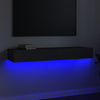 TV-taso LED-valoilla harmaa 120x35x15,5 cm