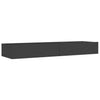 TV-taso LED-valoilla harmaa 120x35x15,5 cm