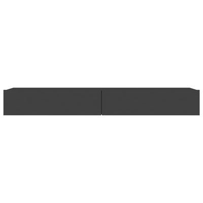 TV-taso LED-valoilla harmaa 120x35x15,5 cm