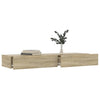 TV-taso LED-valoilla Sonoma tammi 120x35x15,5 cm
