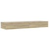 TV-taso LED-valoilla Sonoma tammi 120x35x15,5 cm