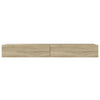 TV-taso LED-valoilla Sonoma tammi 120x35x15,5 cm