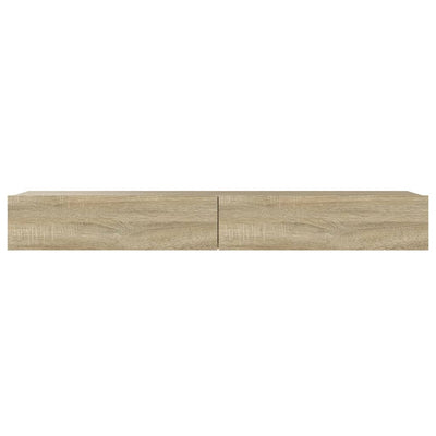 TV-taso LED-valoilla Sonoma tammi 120x35x15,5 cm